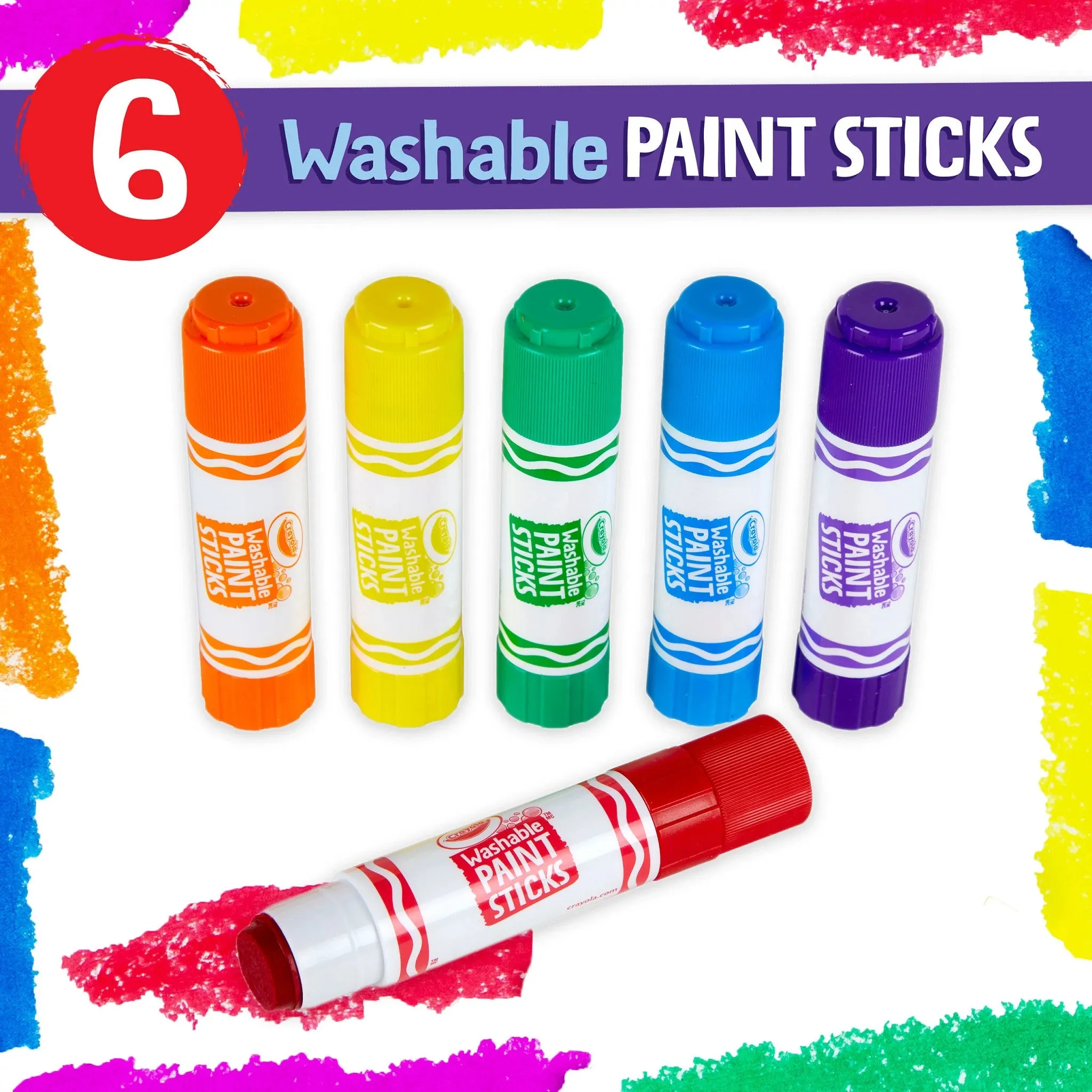 Crayola Washable Paint Sticks 6 Pack