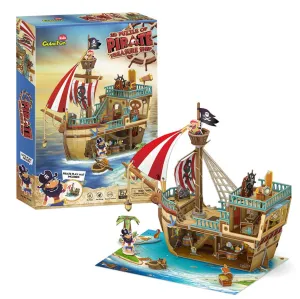 Cubic Fun 3D Puzzle Pirate Treasure Ship