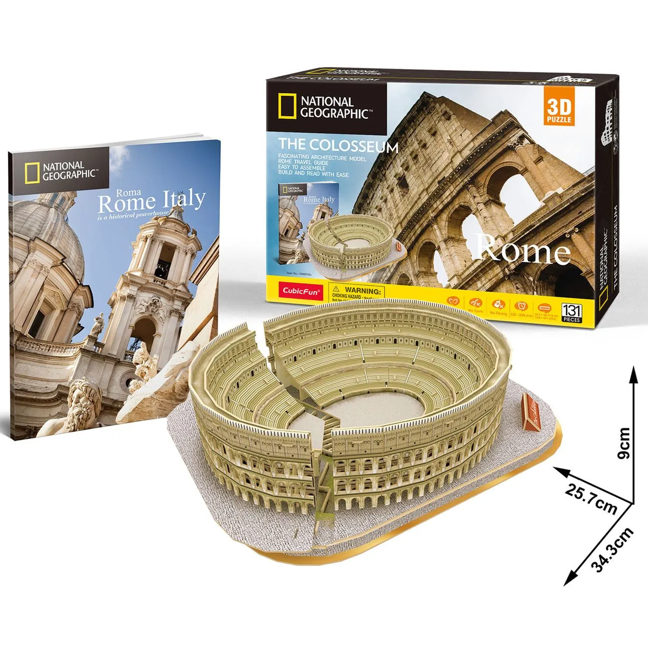 Cubic Fun National Geographic 3D Puzzle The Colosseum Rome