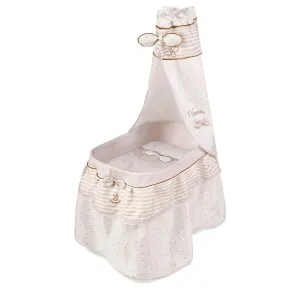 De Cuevas Dolls Moses Basket with Canopy