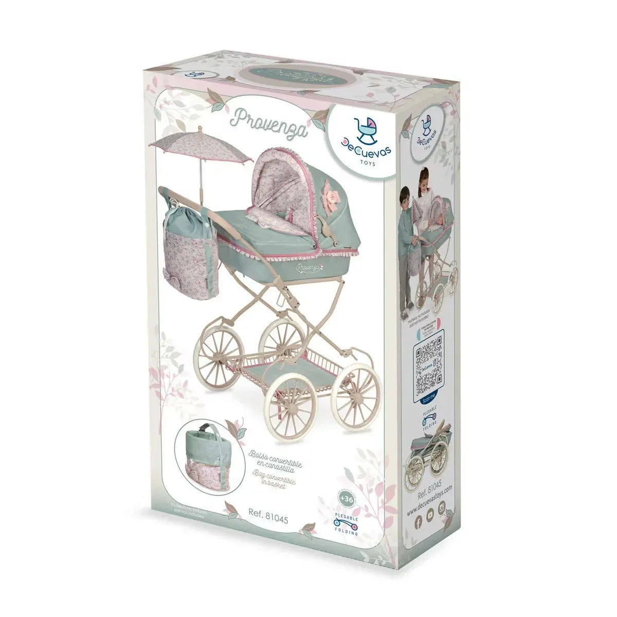 De Cuevas Provenza Collection Folding Dolls Pram