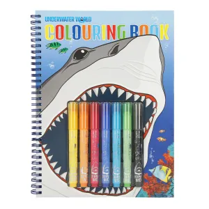 Depesche Dino World Colouring Book Set Underwater