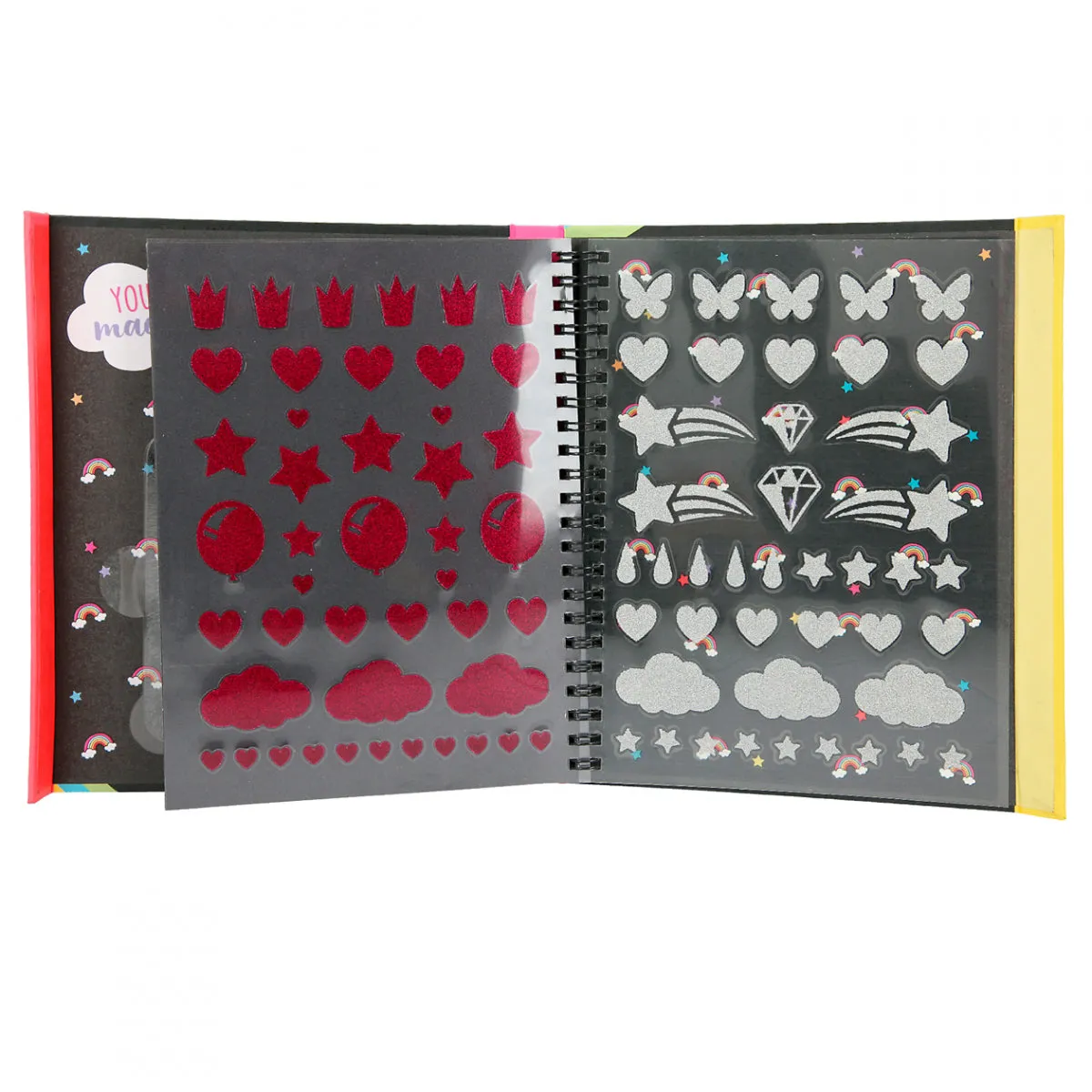 Depesche Ylvi Neon Colouring Book Set