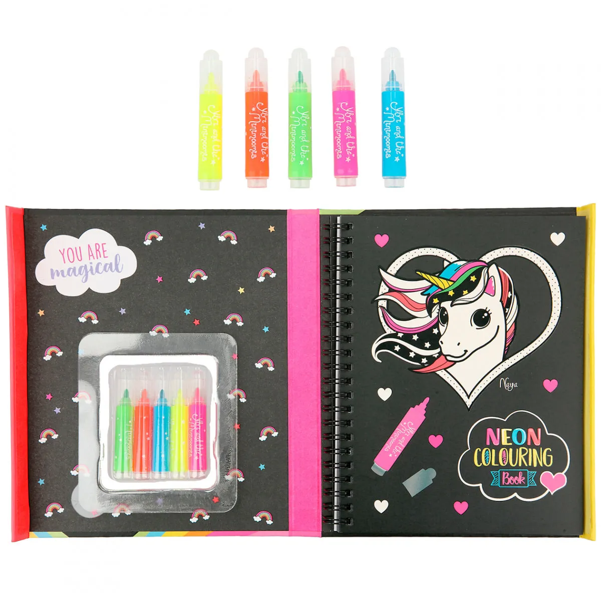 Depesche Ylvi Neon Colouring Book Set