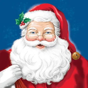 Diamond Art Christmas Santa 30cm X 30cm
