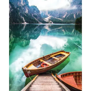 Diamond Art Lake Canoe 40cm X 50cm Full Drill