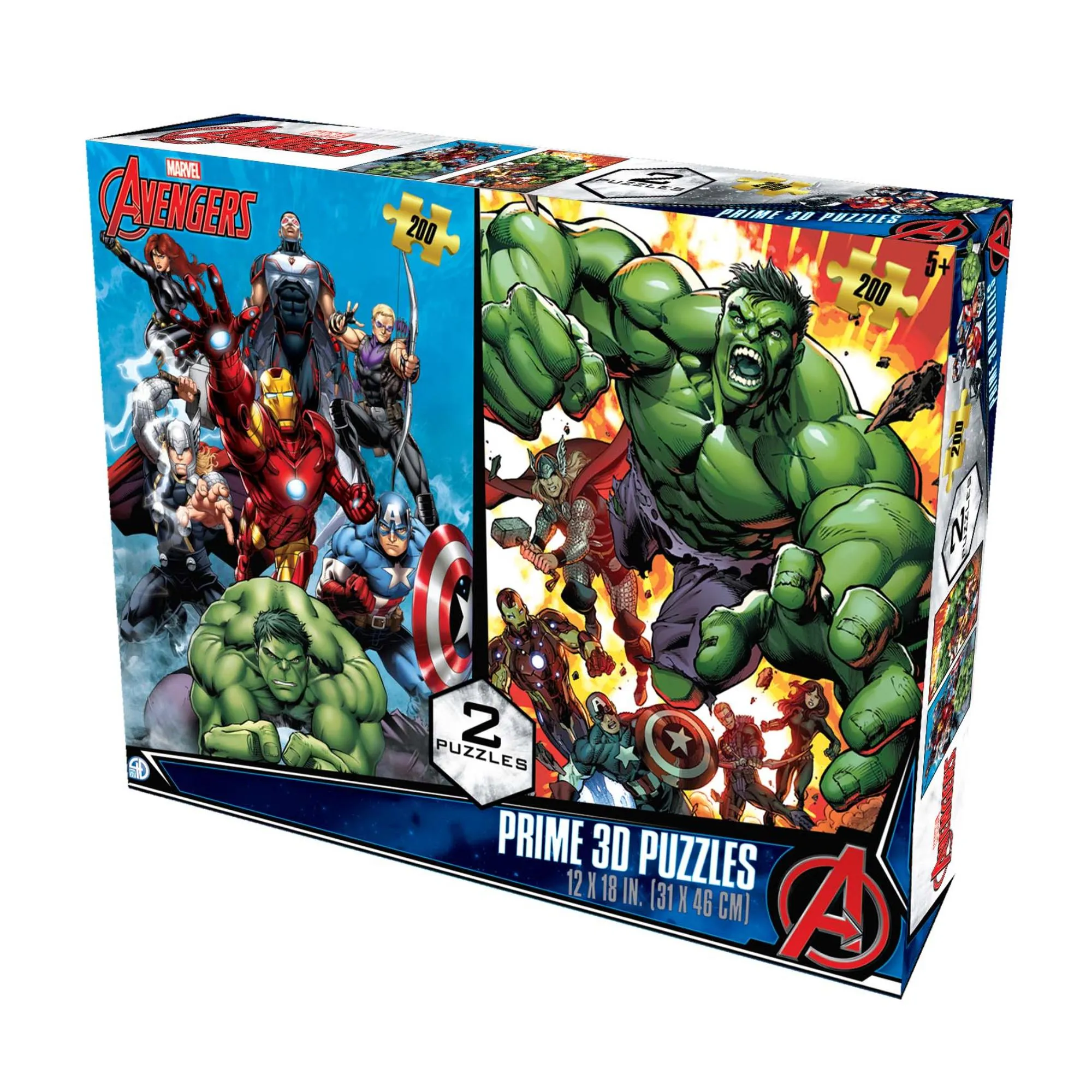 Disney Avengers 200 Piece Puzzle 2 Pack