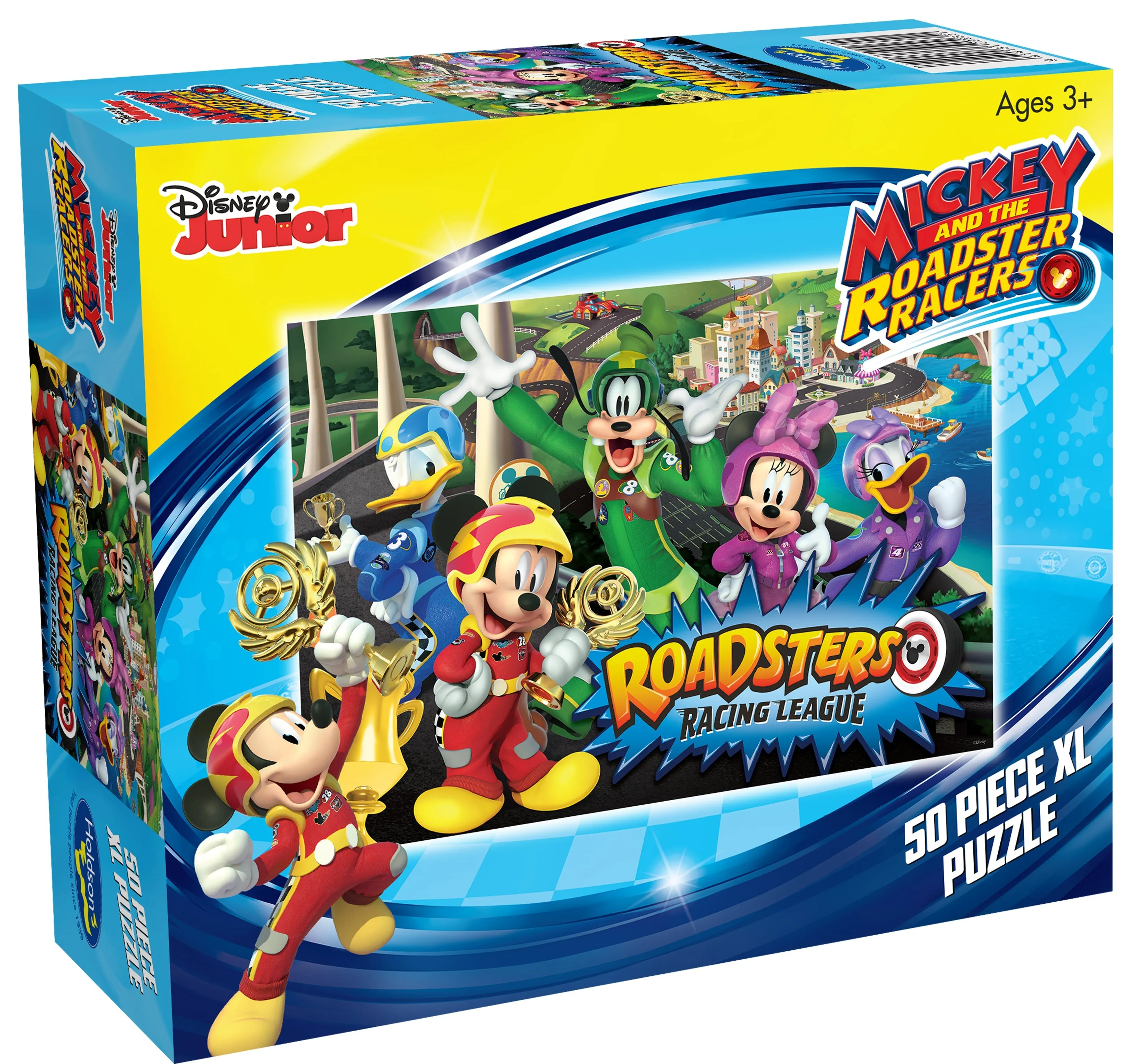 Disney Mickey Mouse And The Roadster Racers 50 Piece Xl Puzzle Roadsters Racing League