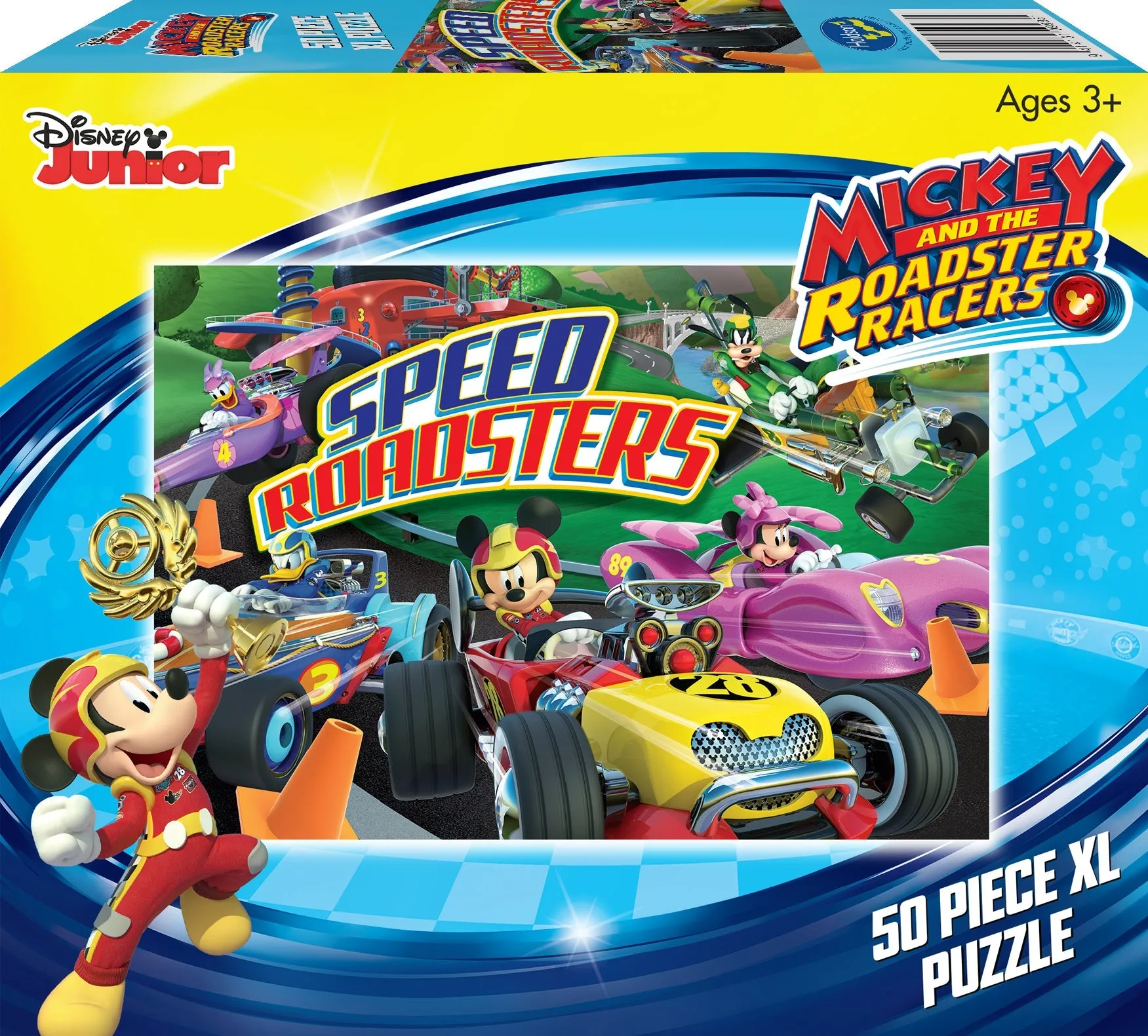 Disney Mickey Mouse And The Roadster Racers 50 Piece Xl Puzzle Speed Roadsters