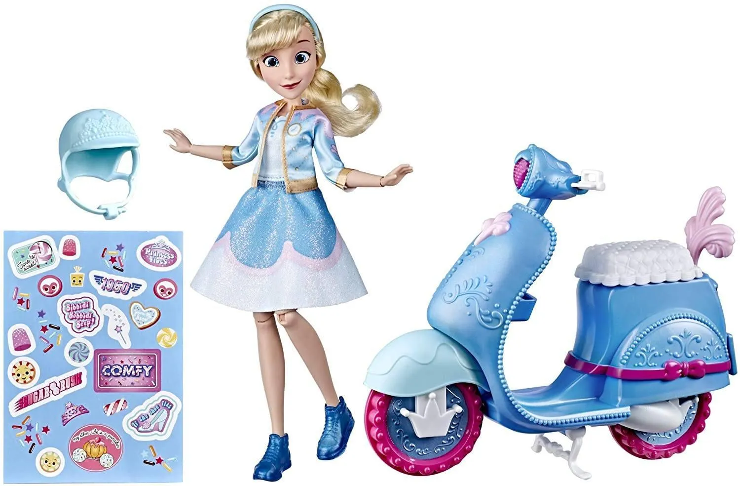 Disney Princess Comfy Squad Cinderella's Sweet Scooter, Fashion Doll