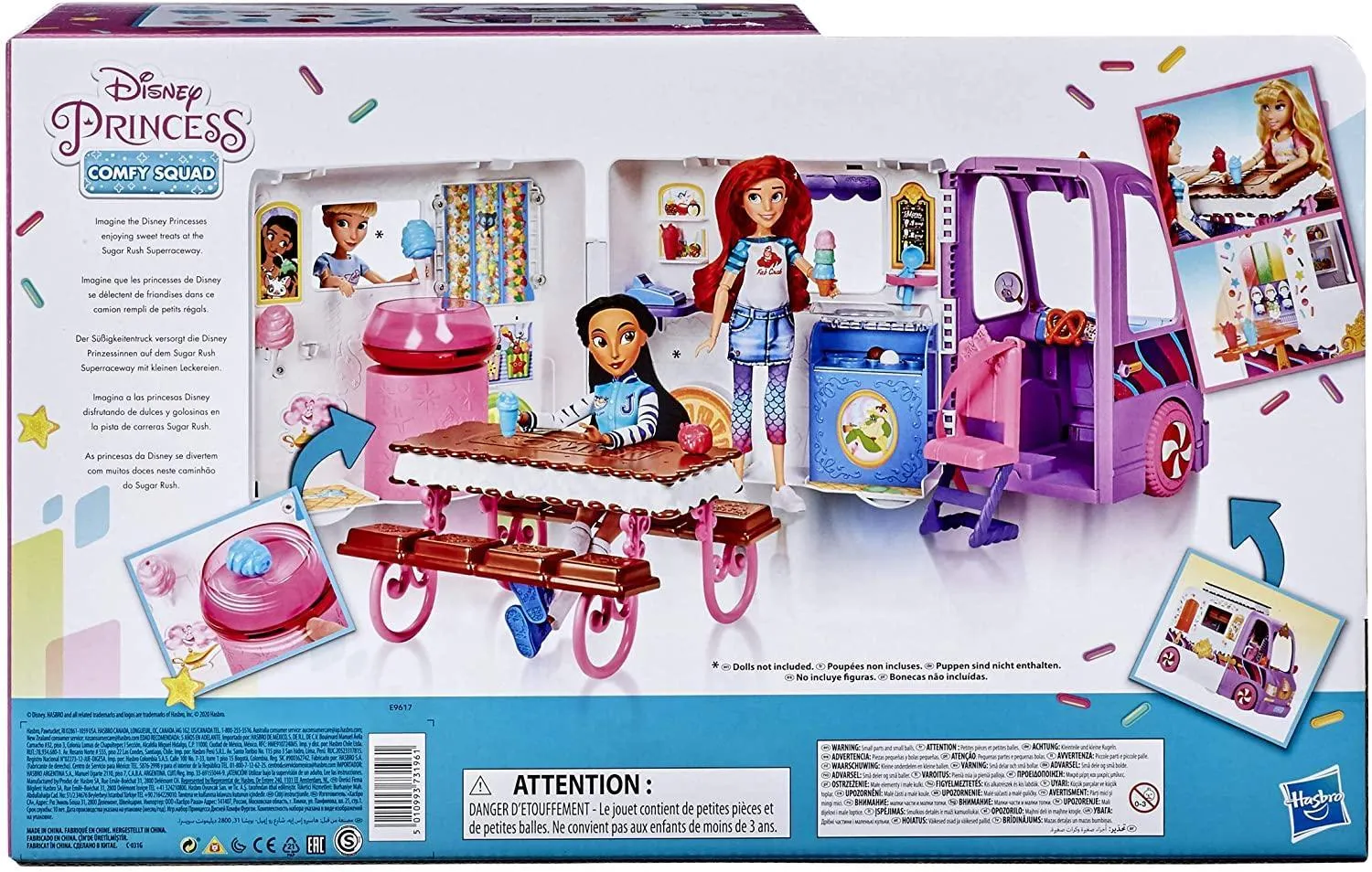 Disney Princess Comfy Squad Sweet Treats Truck, Playset