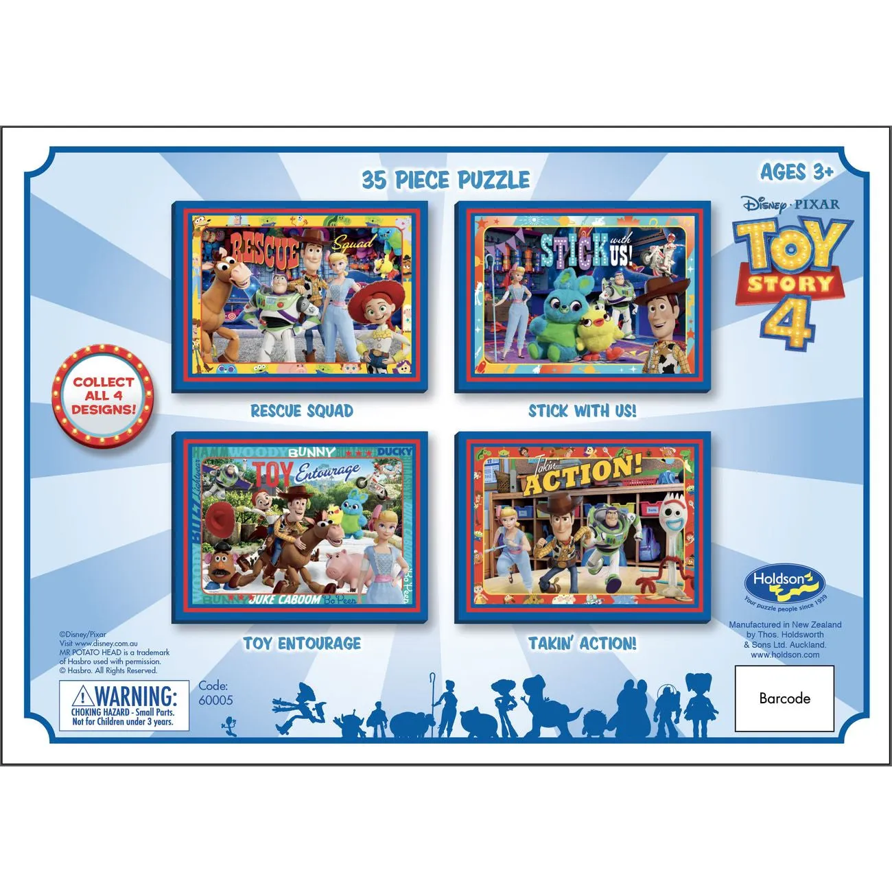 Disney Toy Story 4 35 Piece Piece Frame Tray Puzzle Assorted Styles