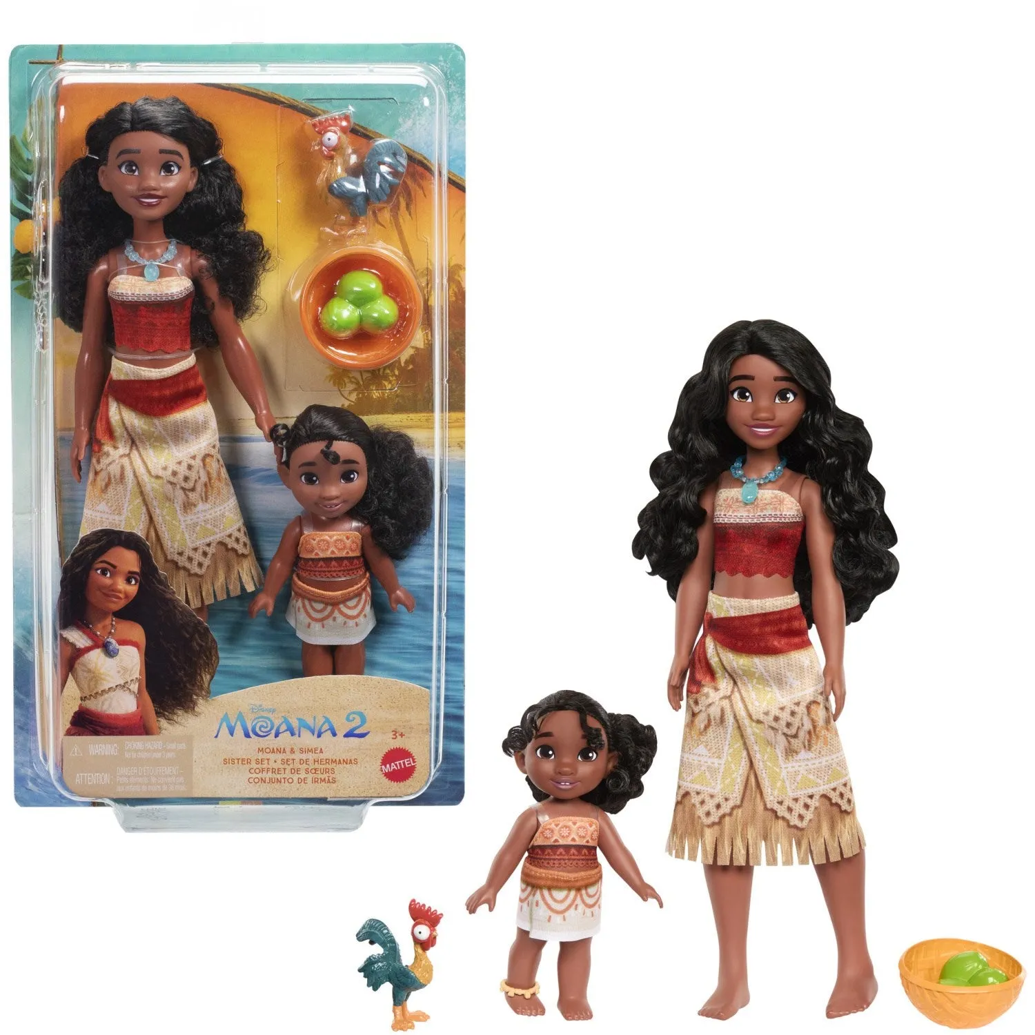 Disney Vaiana 2 Fashion Doll Moana & Simea 2-Pack