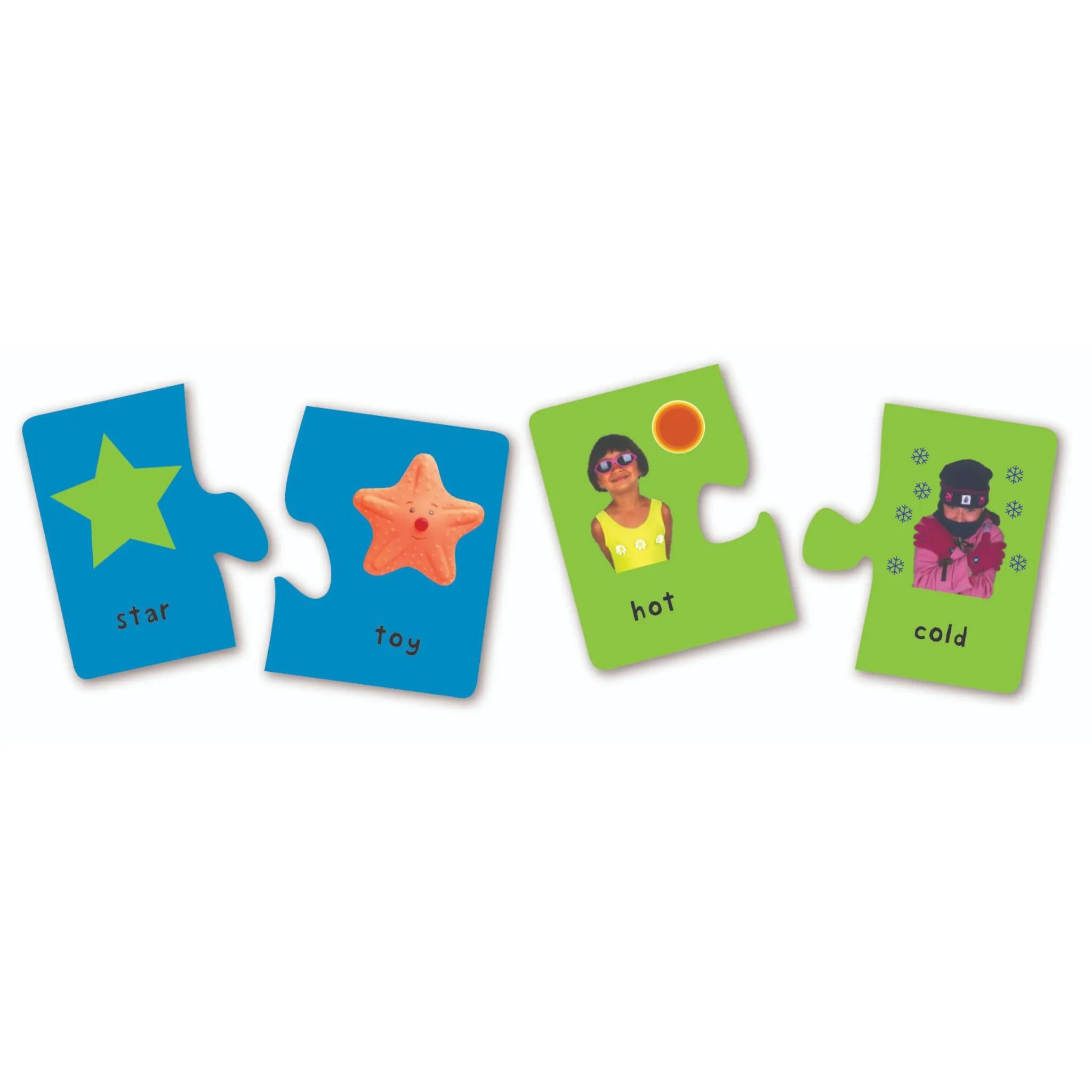 First 100 Shapes & Opposites Puzzle Cards