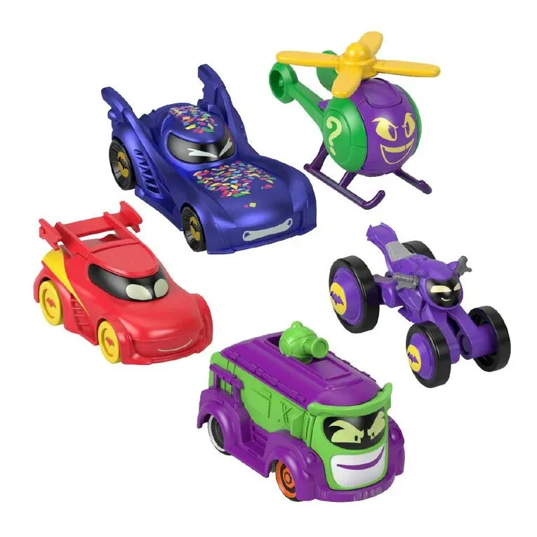 Fisher Price Batwheels 1:55 Diecast Vehicle 5 Pack Assortment