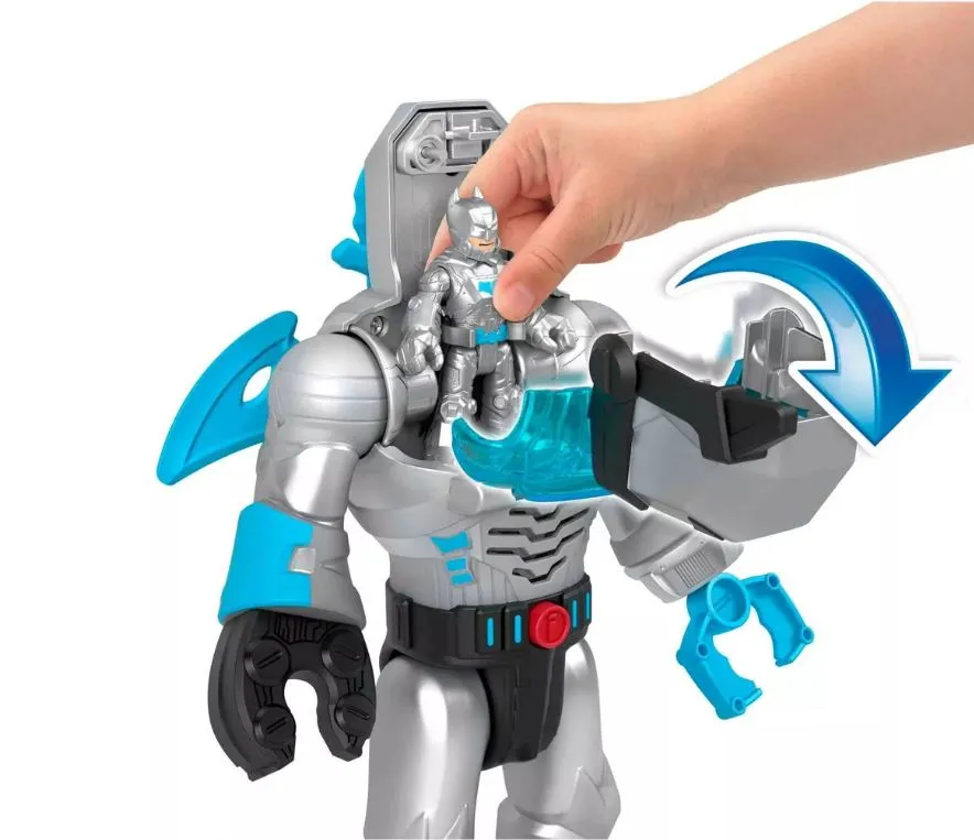 Fisher-Price Imaginex DC Super Friends Insider Action Figure Batman Grey