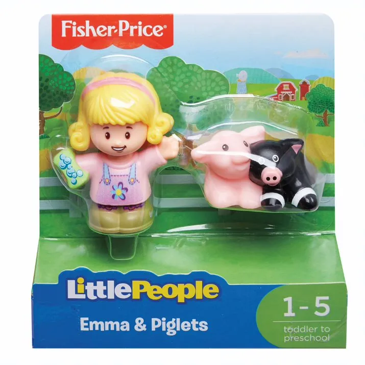 Fisher-Price Little People Figure 2 Pack - Emma & Piglets