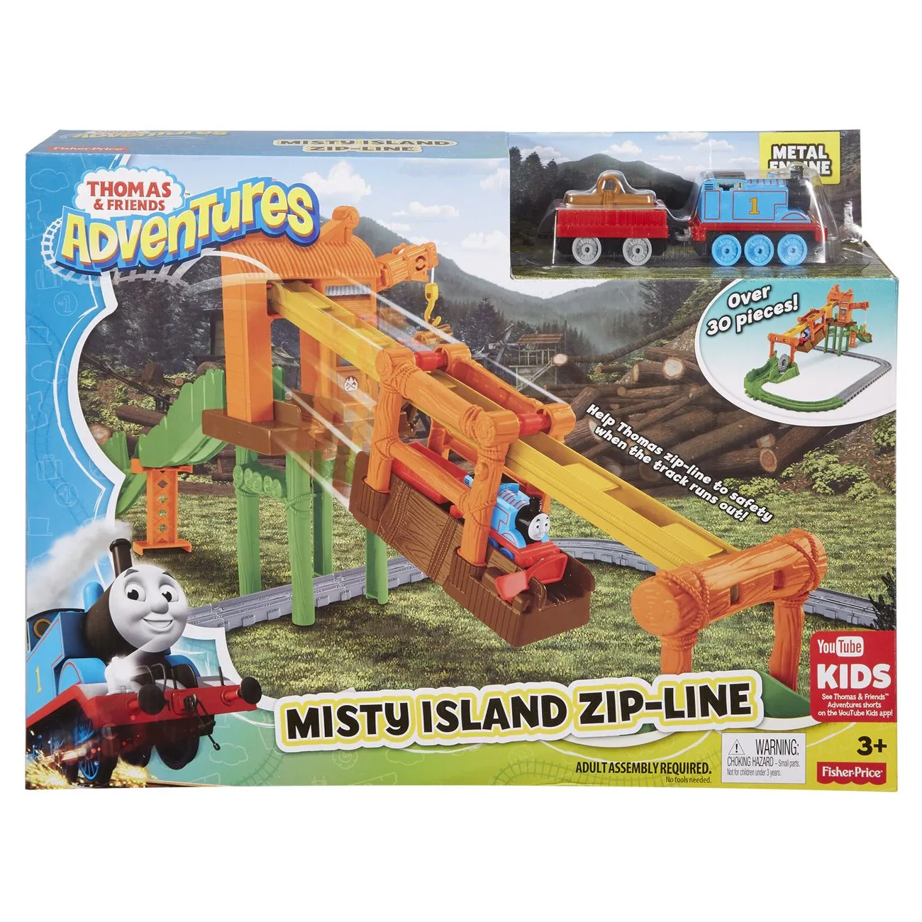 Fisher-Price Thomas & Friends Adventures Misty Island Zip-Line