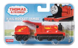 Fisher-Price Thomas & Friends Trackmaster Push Along Large Engine Rail Rocket James