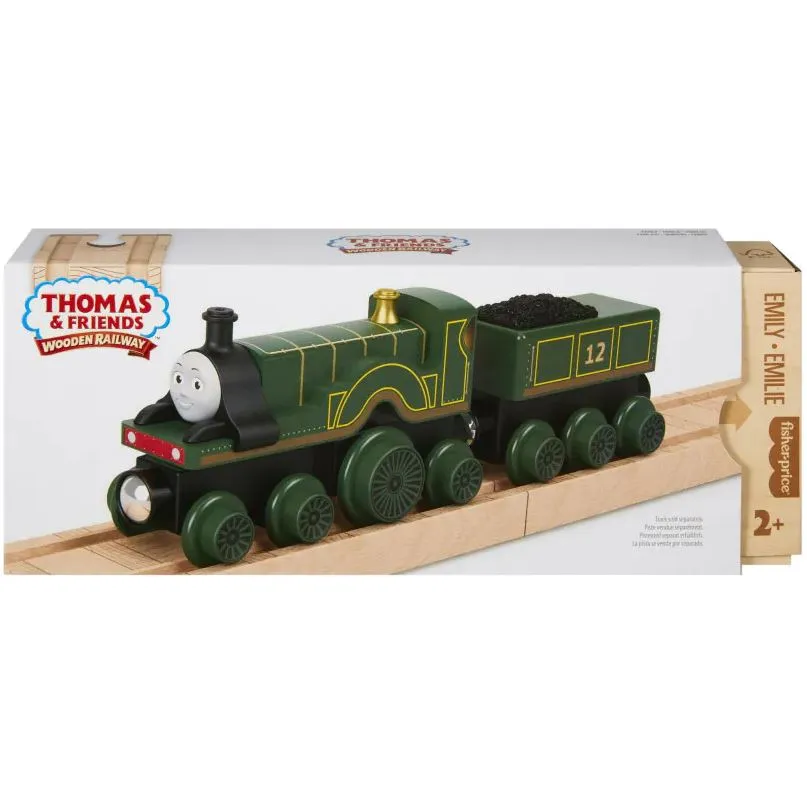 Fisher-Price Thomas & Friends Wooden Railway Emily Engine And Coal-Car