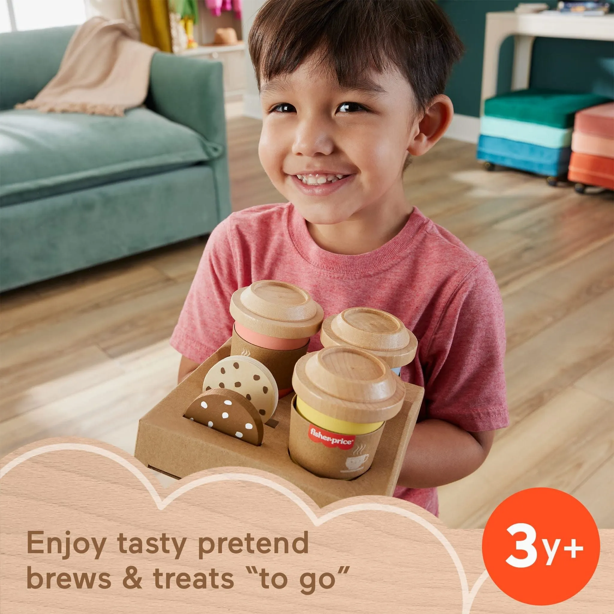 Fisher-Price Wooden Coffee To Go Set