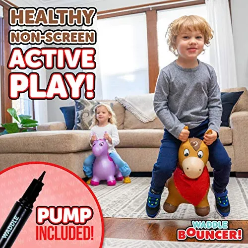 Flybar Waddle Bouncer! Ride On Bouncy Horse