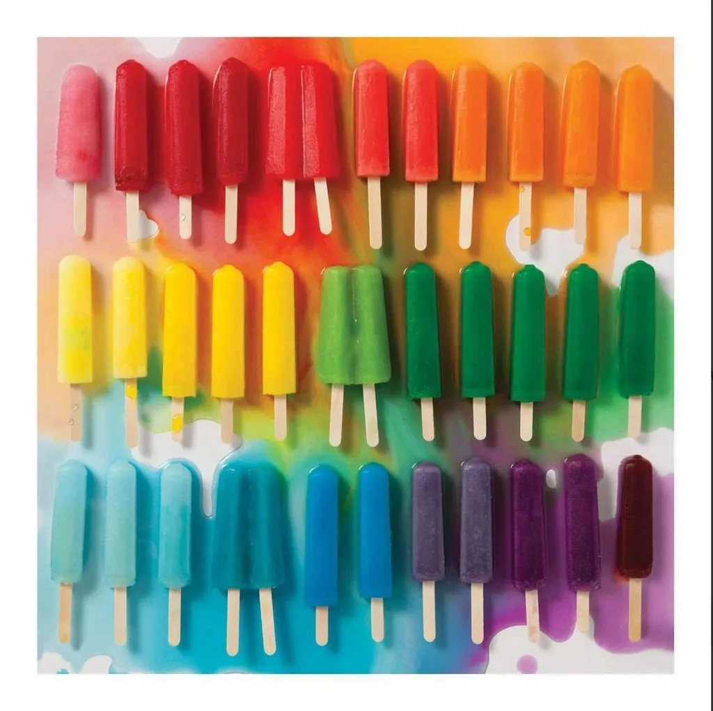 Galison Rainbow Popsicles 500 Piece Puzzle