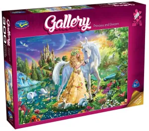 Gallery 300 Piece Puzzle Princess And Unicorn