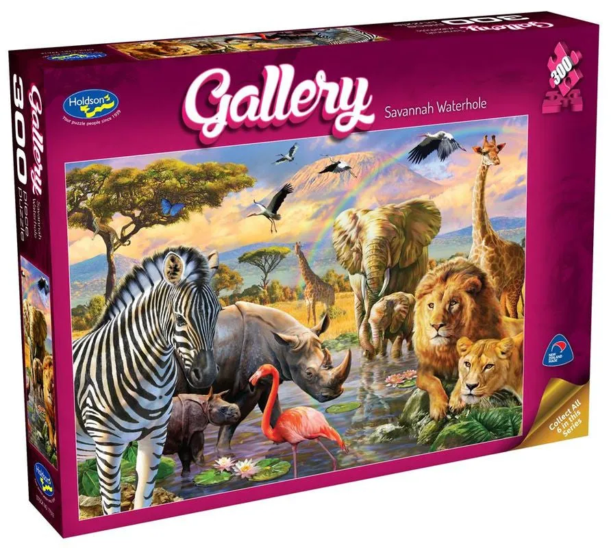 Gallery 300 Piece Puzzle Savannah Waterhole