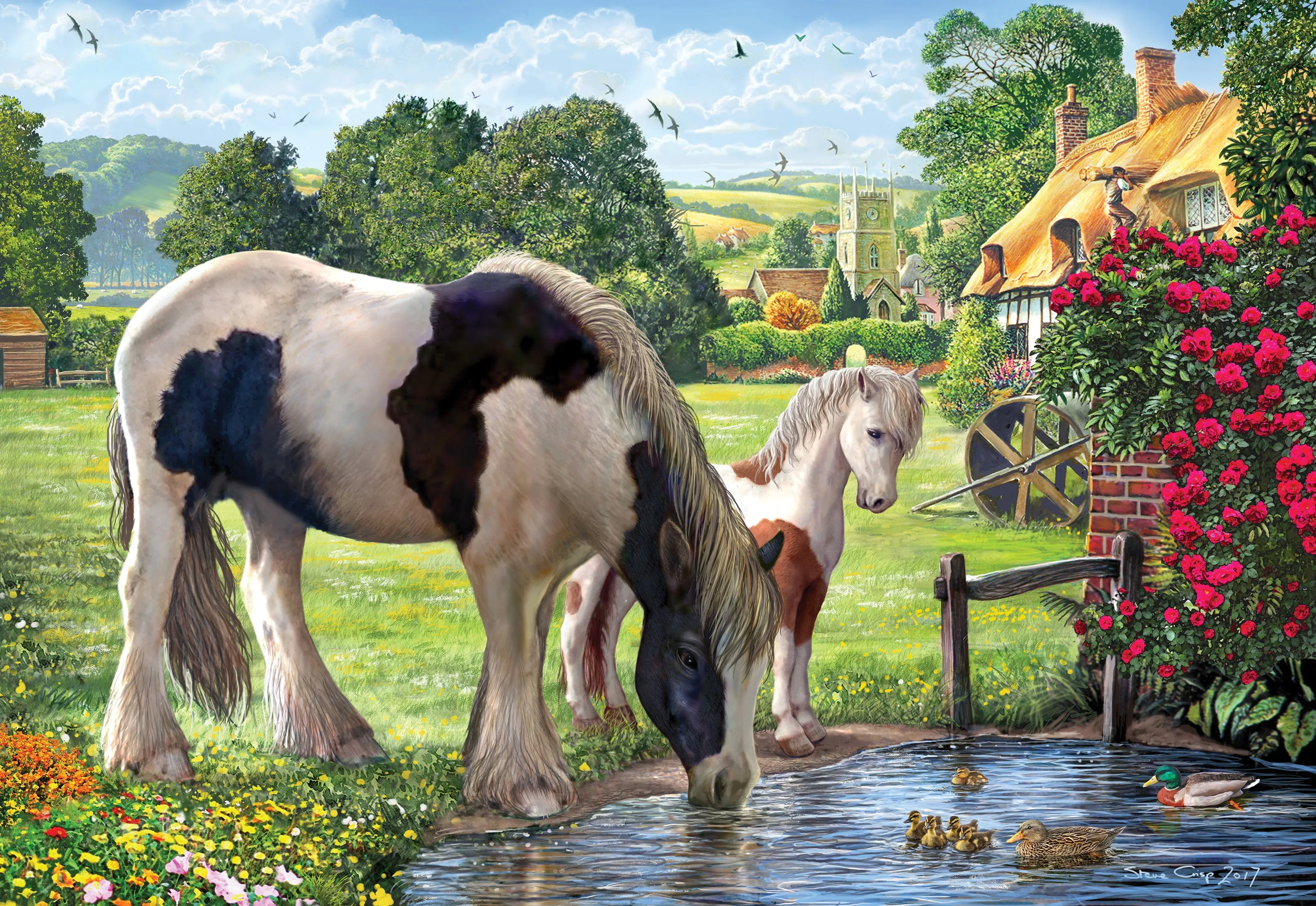 Gallery Series 7 300 Piece Xl Puzzle Hadlow Mare & Foal