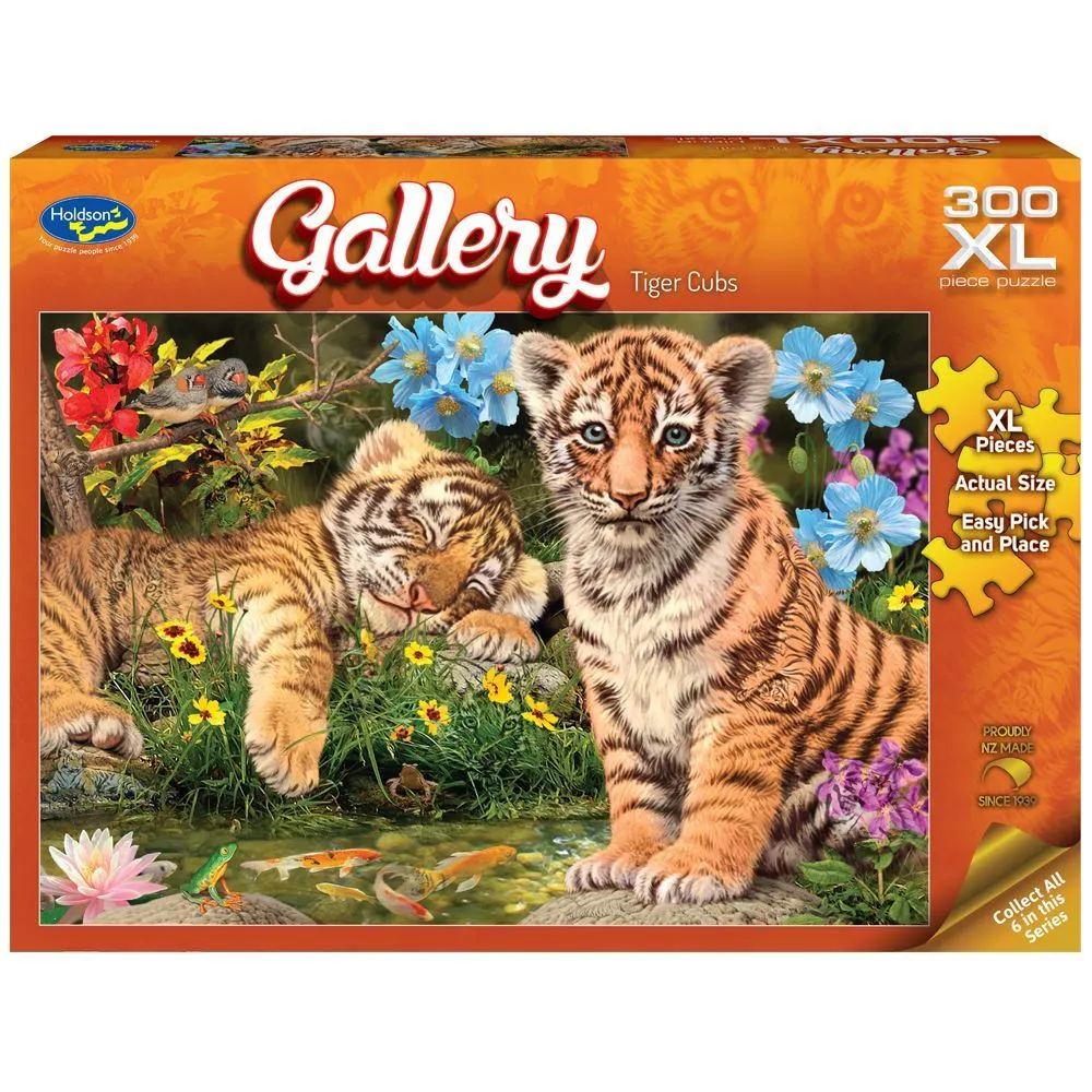 Gallery Series 7 300 Piece Xl Puzzle Tiger Cubs