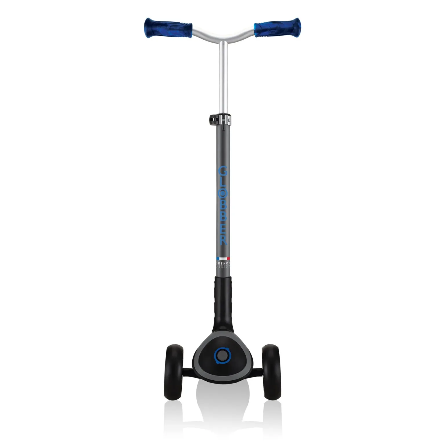 Globber Master Prime Foldable Scooter - Black / Navy Blue (4 - 14Y)