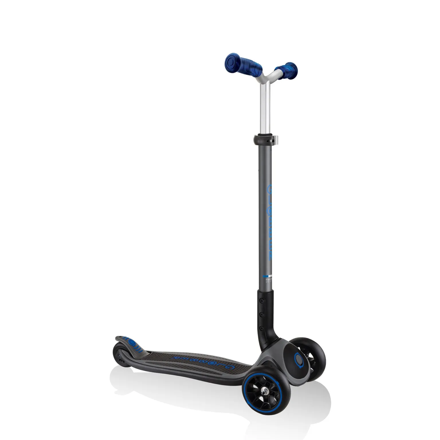 Globber Master Prime Foldable Scooter - Black / Navy Blue (4 - 14Y)