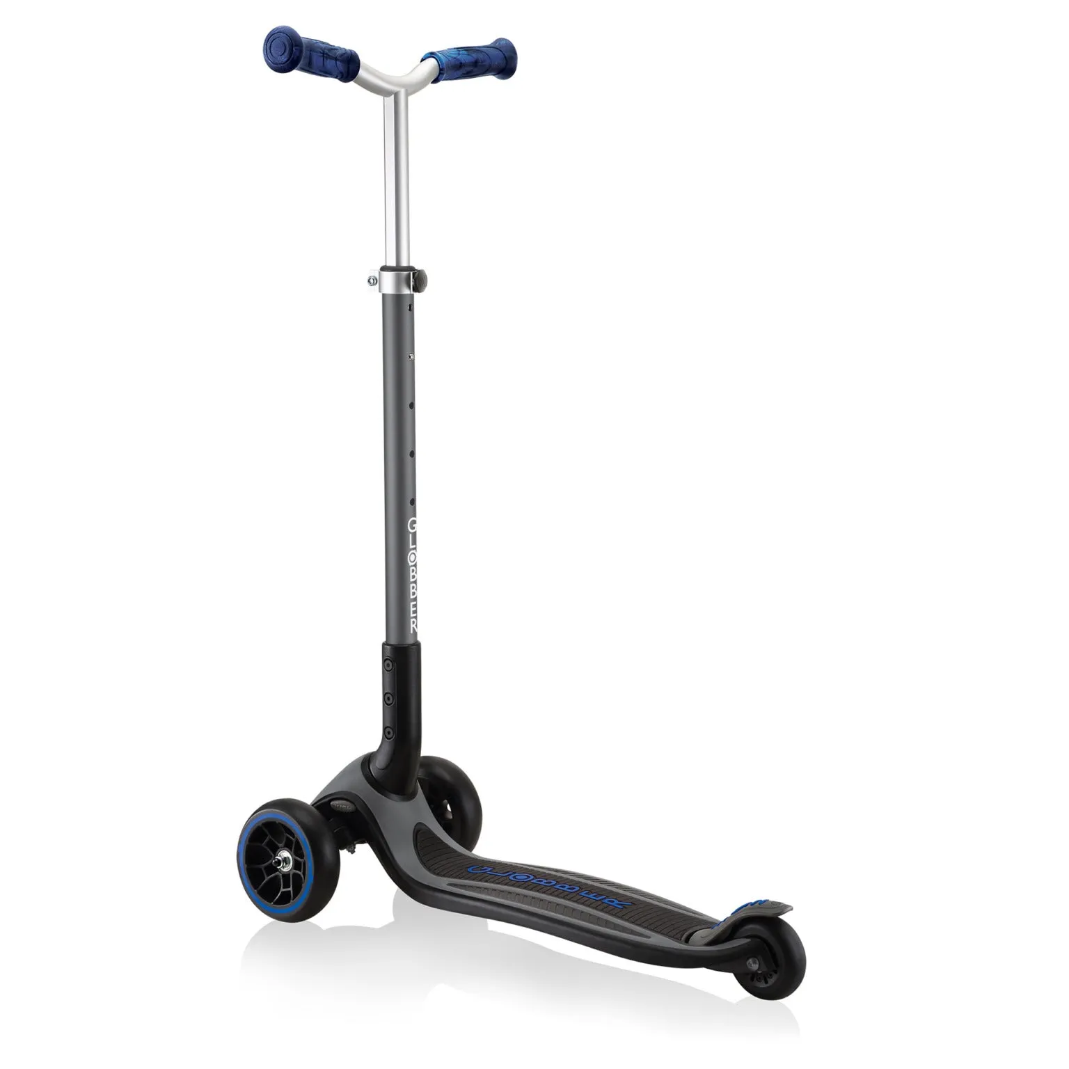 Globber Master Prime Foldable Scooter - Black / Navy Blue (4 - 14Y)