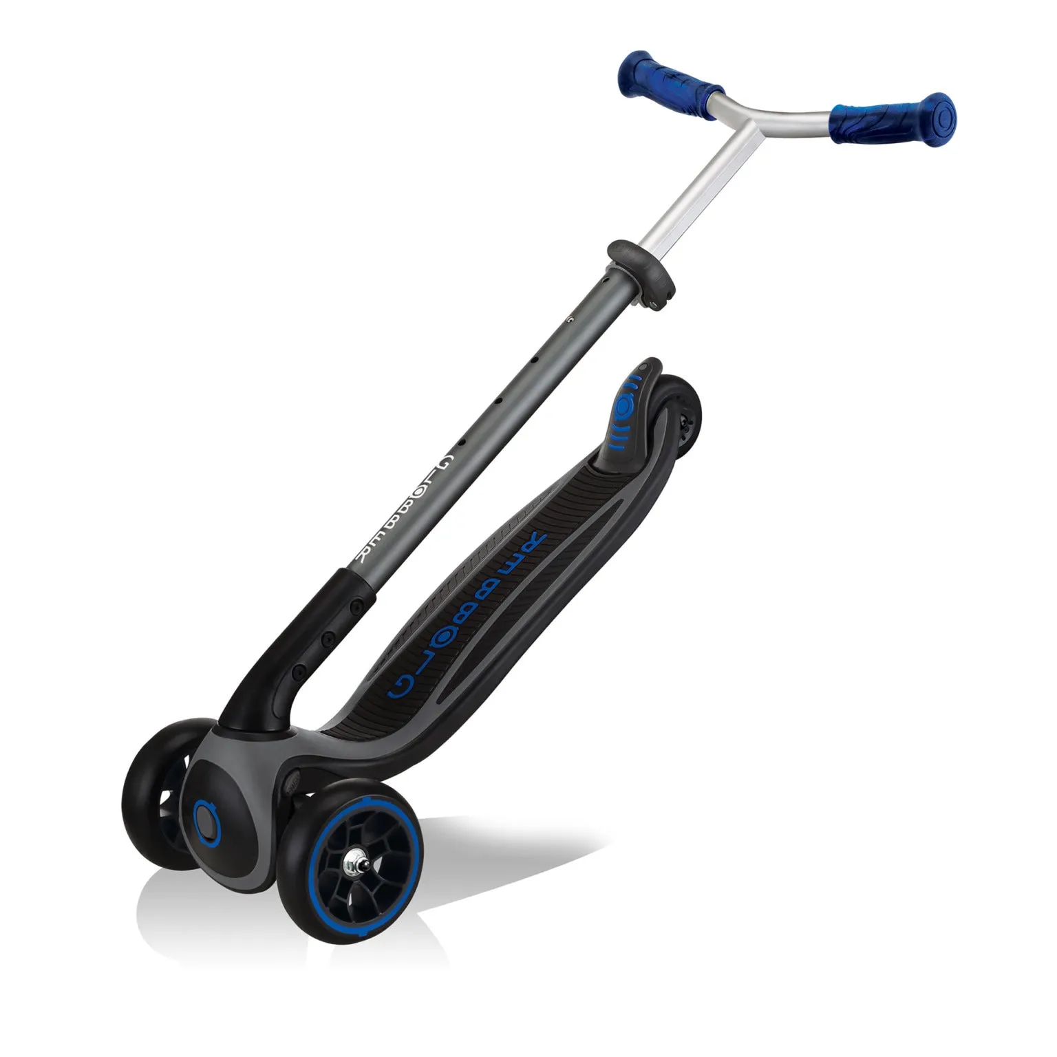 Globber Master Prime Foldable Scooter - Black / Navy Blue (4 - 14Y)