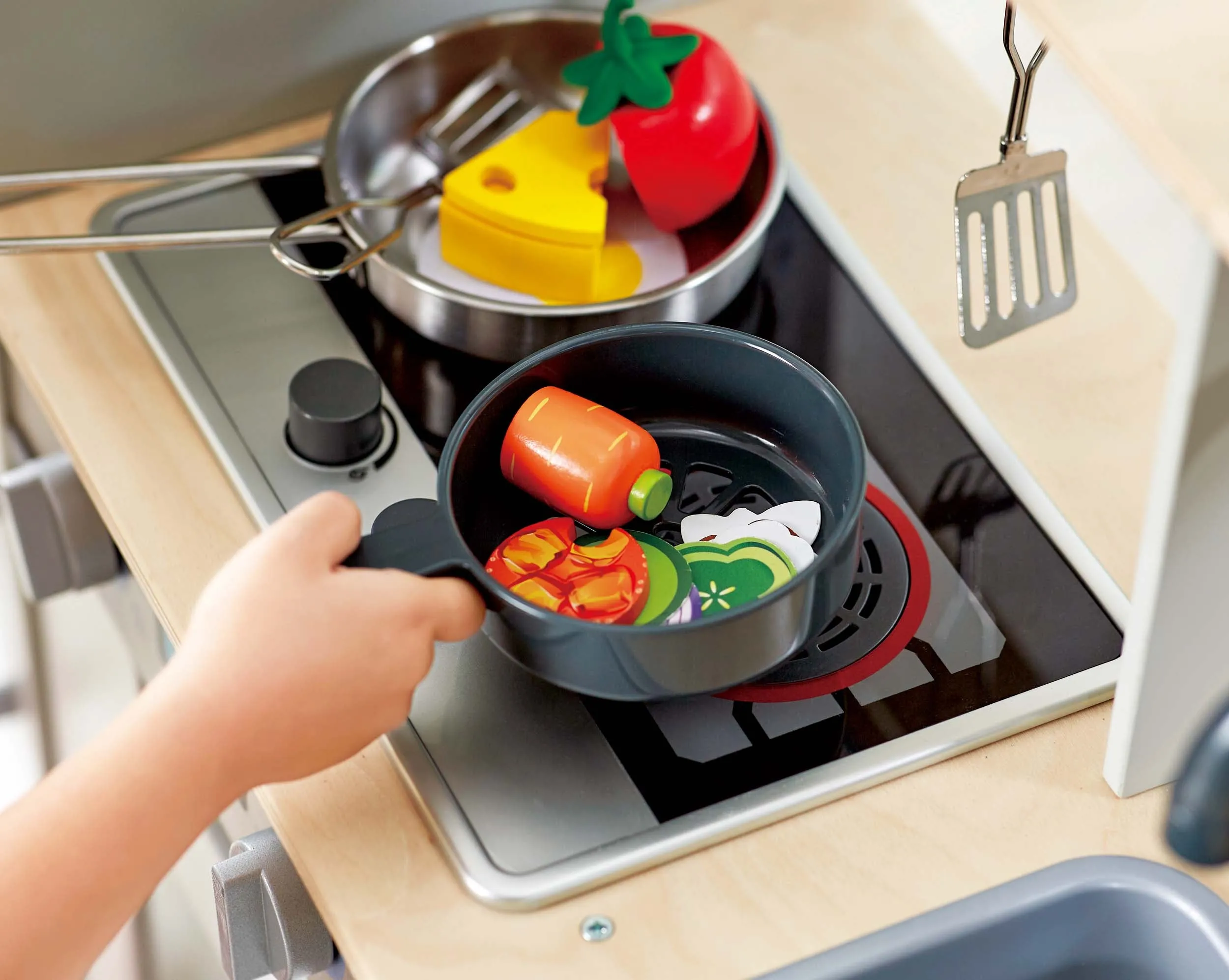 Hape Deluxe Kitchen Playset With Fan Fryer