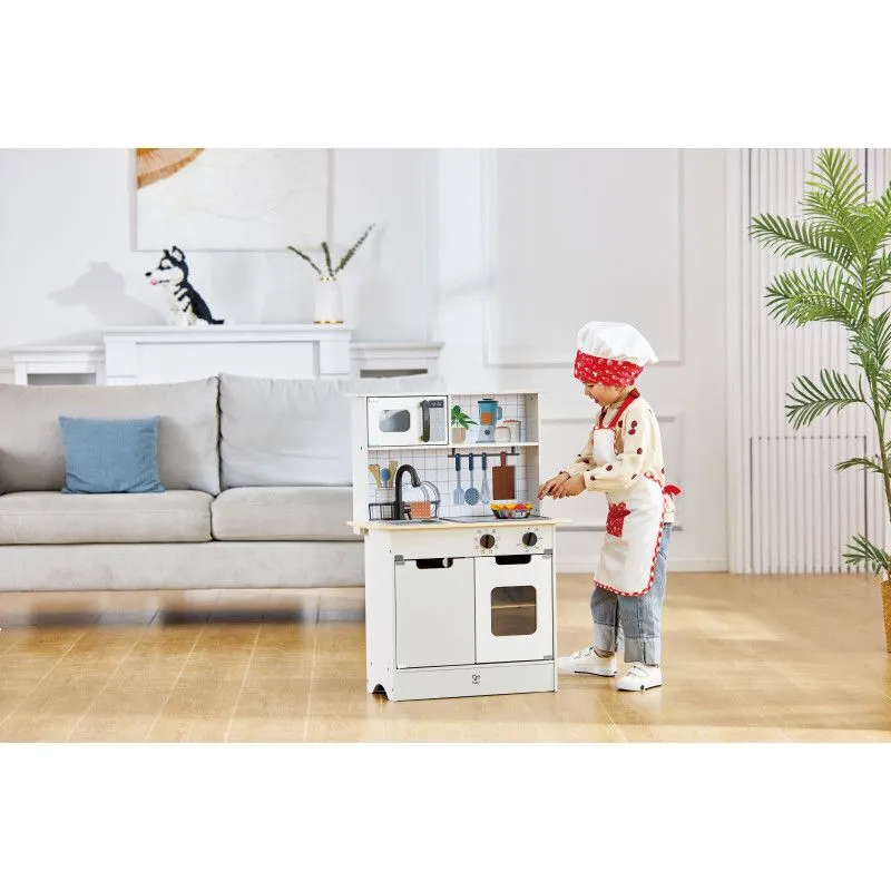 Hape Promo Kitchen Playset With Light & Sound (Open/Close Micro-Wave Oven)