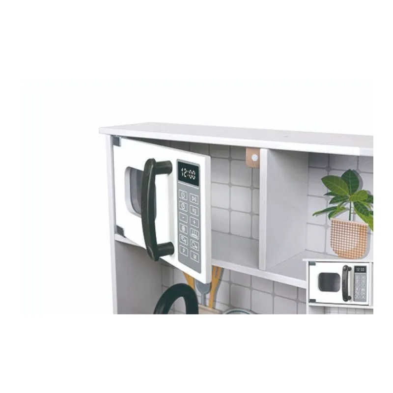 Hape Promo Kitchen Playset With Light & Sound (Open/Close Micro-Wave Oven)