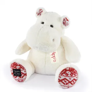 Histoire d'Ours Hippo Xmas White 40cm
