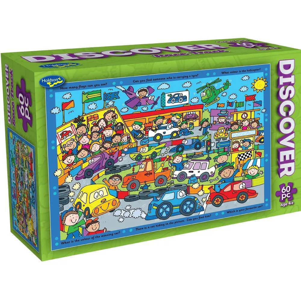 Holdsons Discover Series 1 60 Piece Boxed Puzzle Race Track
