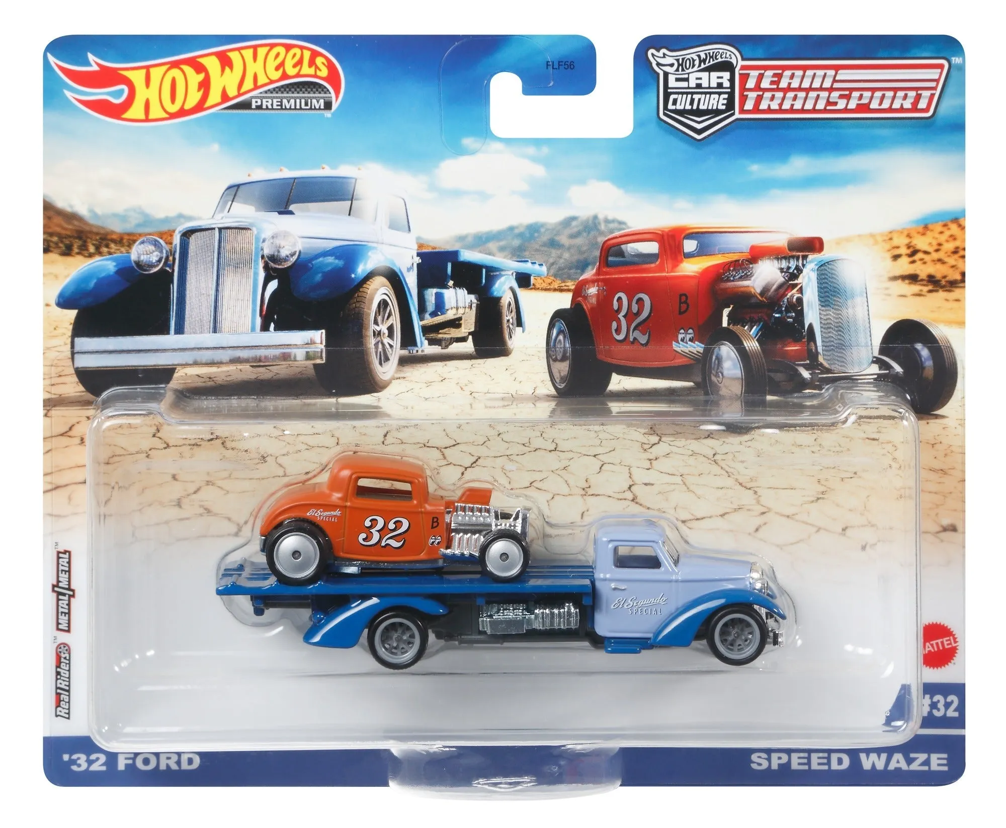 Hot Wheels Car Culture Team Transport #32 '32 Ford & Speed Waze