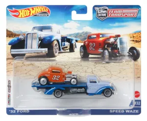Hot Wheels Car Culture Team Transport #32 '32 Ford & Speed Waze