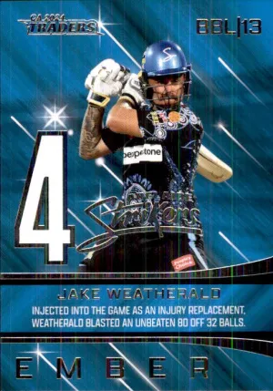 Jake Weatherald, Season to Remember, 2024-25 TLA CA Cricket Traders