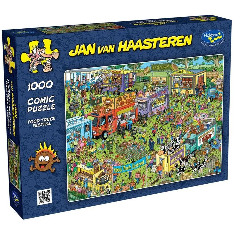 Jan Van Hassteren Food Truck Festival 1000 Piece Puzzle