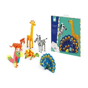Janod 3D Animals To Color