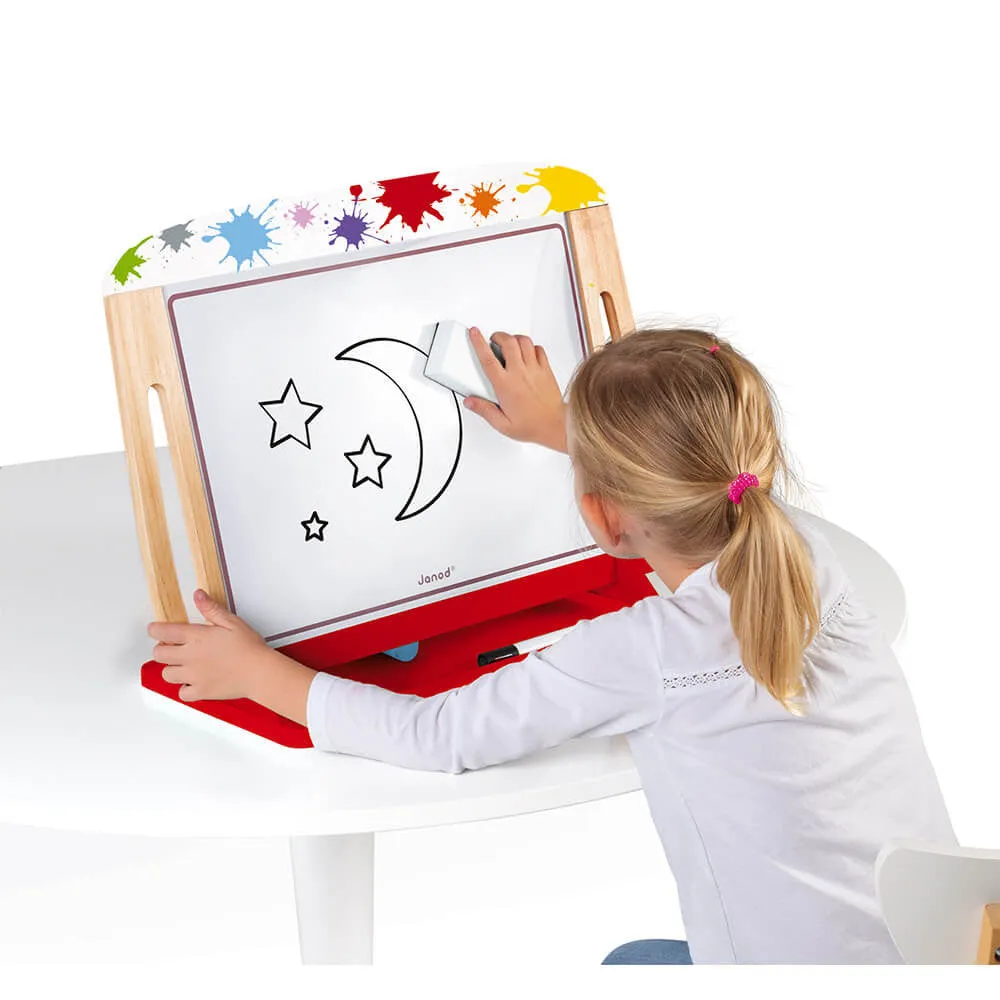Janod Splash White and Blackboard Table