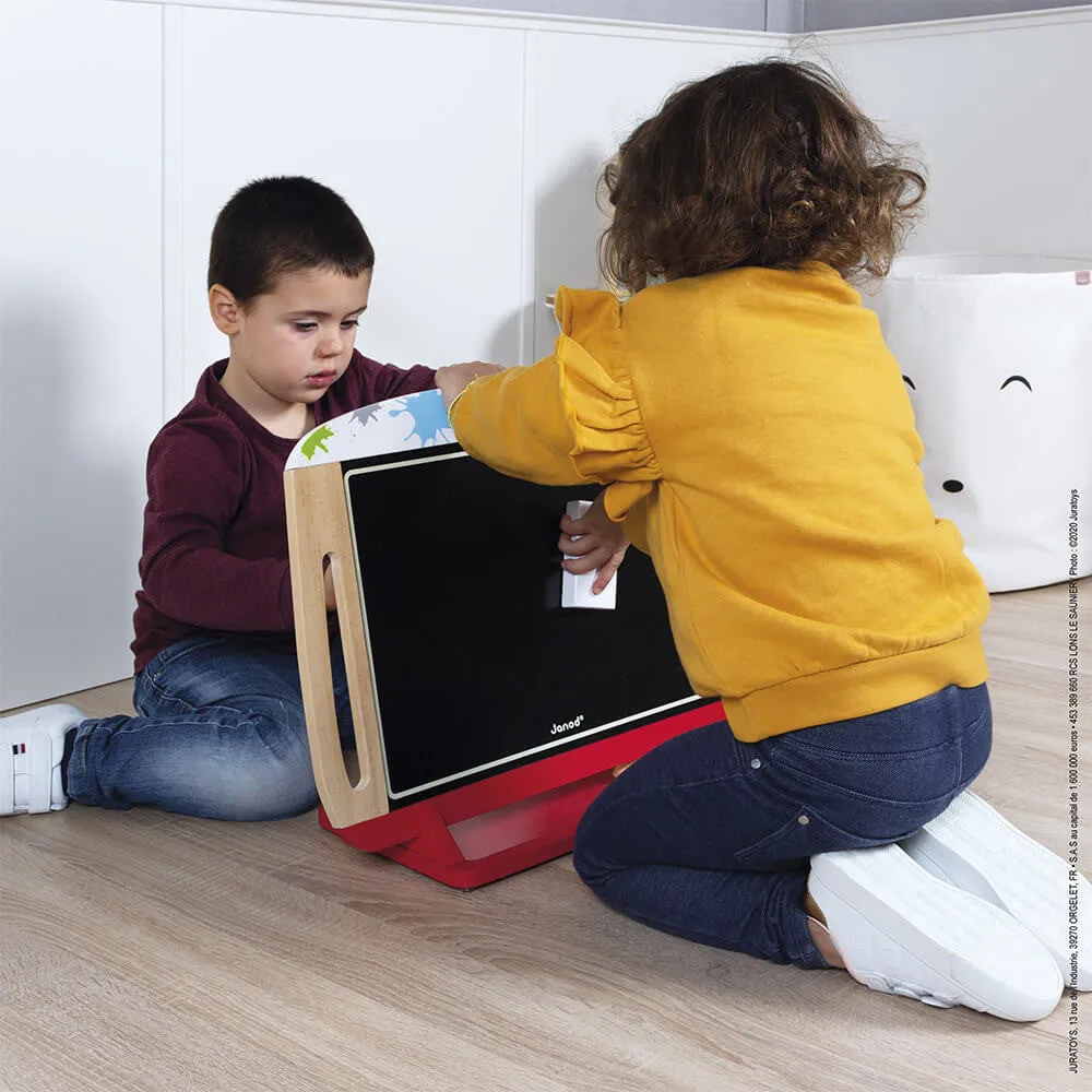 Janod Splash White and Blackboard Table