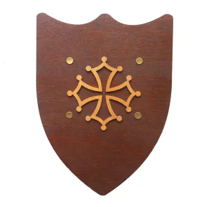 Klid Medieval Shield Rustik Occitan Cross