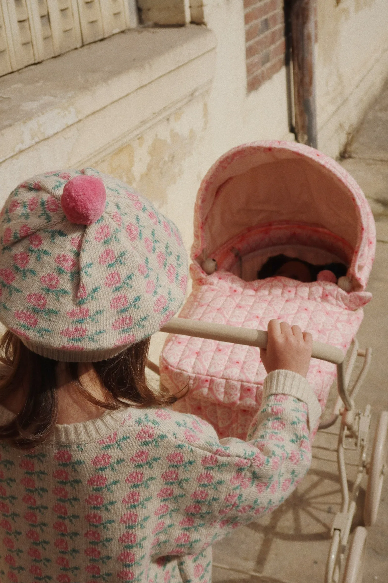 Konges Sløjd Doll Pram | Lacy Pink