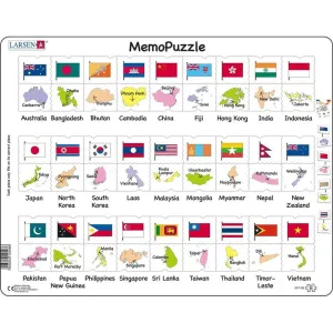 Larsen Asia Pacific Memopuzzle Frame Tray Puzzle